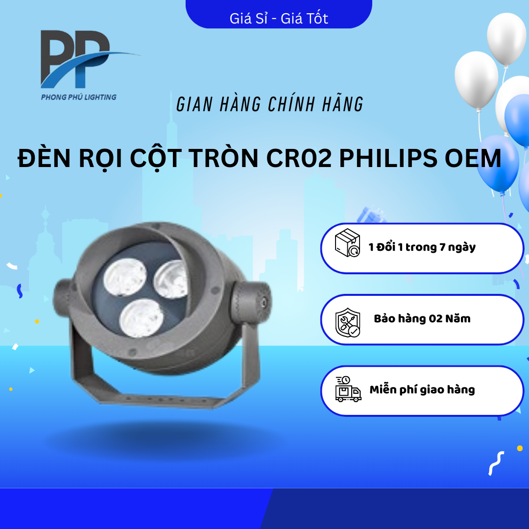 ĐÈN RỌI CỘT TRÒN CR02 PHILIPS OEM
